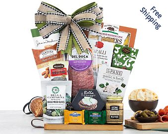 Savory Cutting Board Gift Collection Gift Basket  Free Shipping